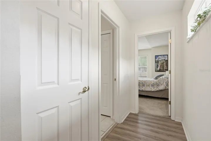 Hallway to 2nd Bathroom and 2nd Bedroom