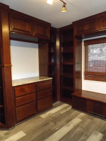 Drawer and shelf space with counter