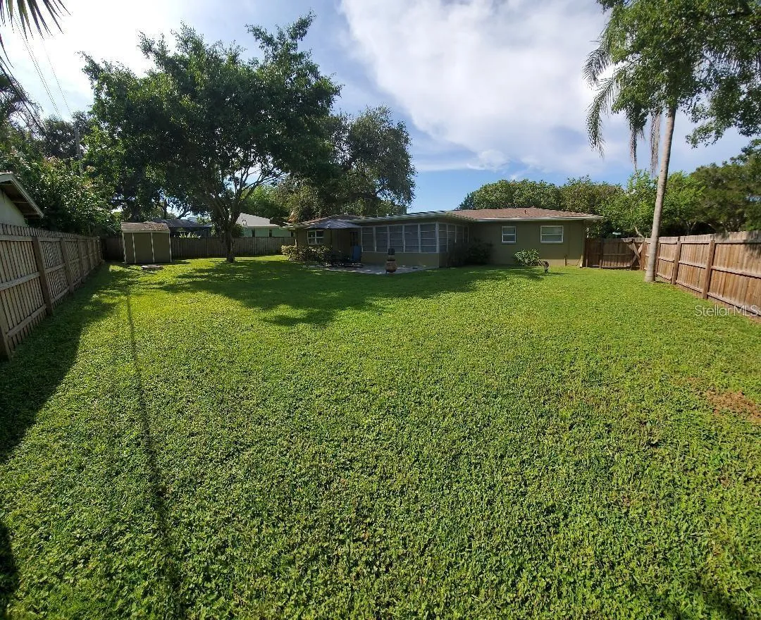 Enormous back yard.