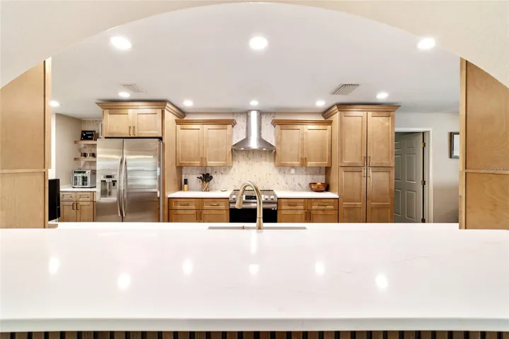 Custom Tile Backsplash.