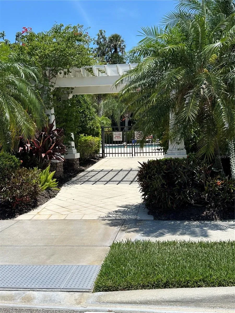 Community Pool Entrance