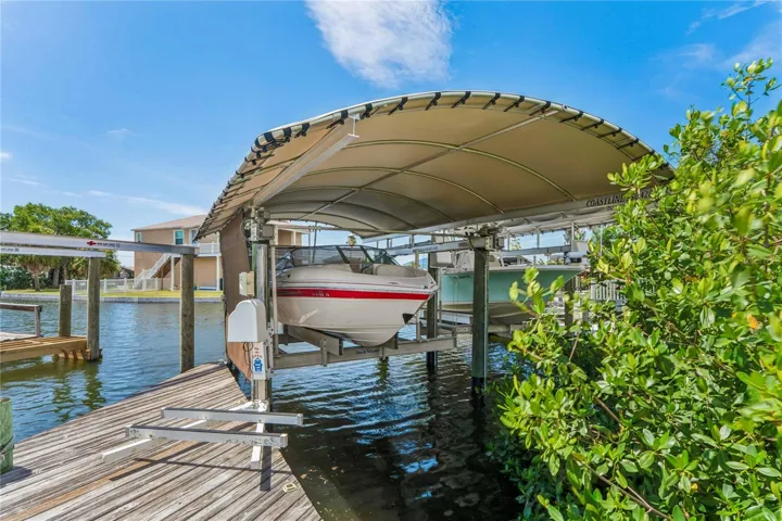 12000 LB. BOAT LIFT AND COVER