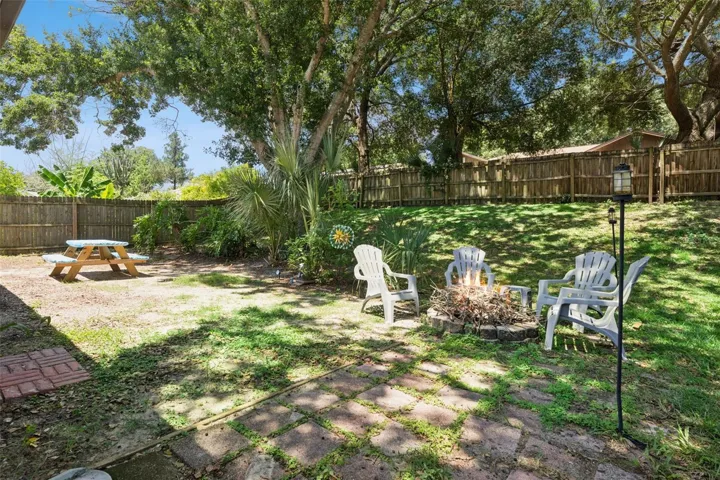 backyard with lots of shade