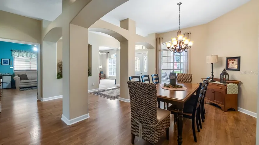Formal Dining Room, Office Entrance, laminate flooring