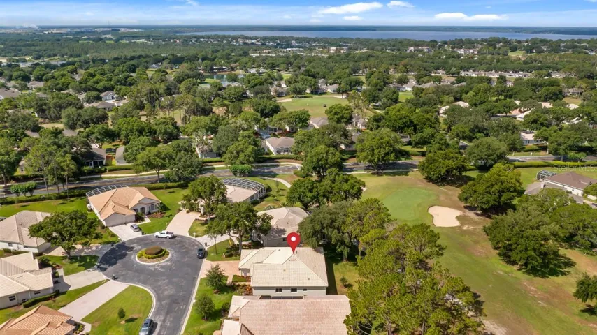 Ariel of Golf Course and Cul De Sac