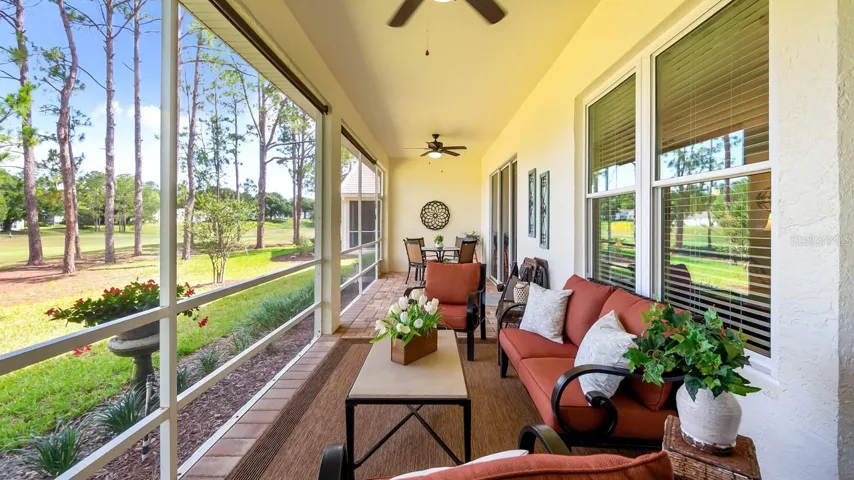 Large Paver Lanai With View of Golf Course