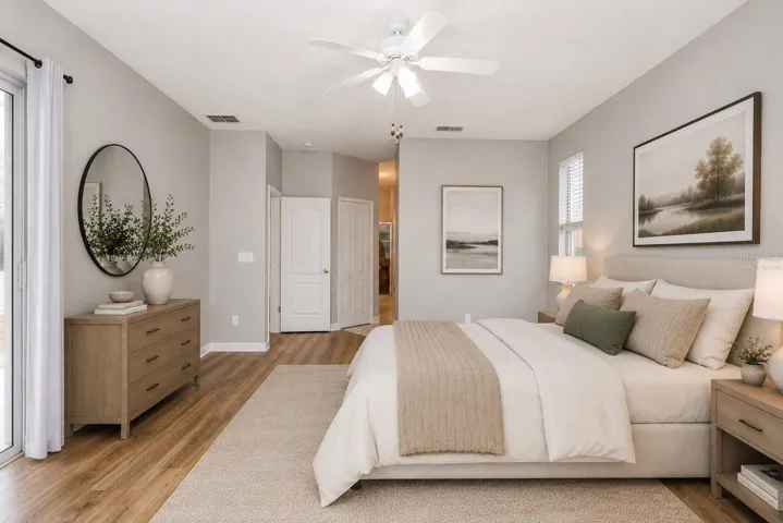 Virtually Staged Primary Room