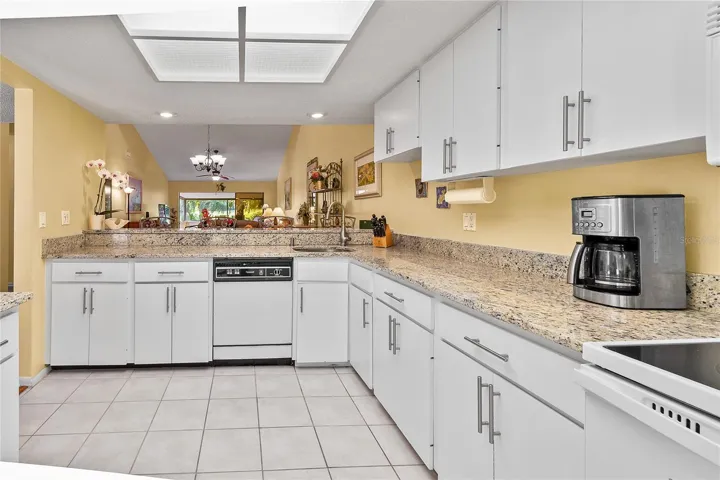 View from eat in area of kitchen