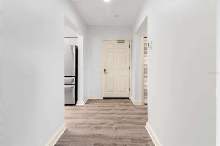 Hallway looking at the front door.