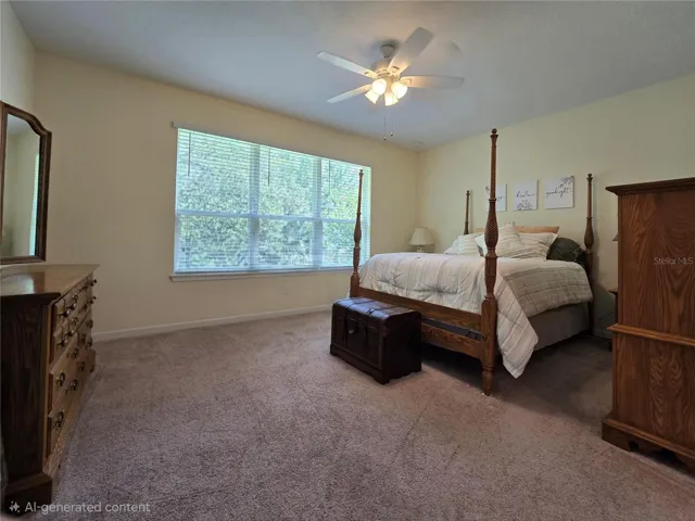 Primary Bedroom is Spacious