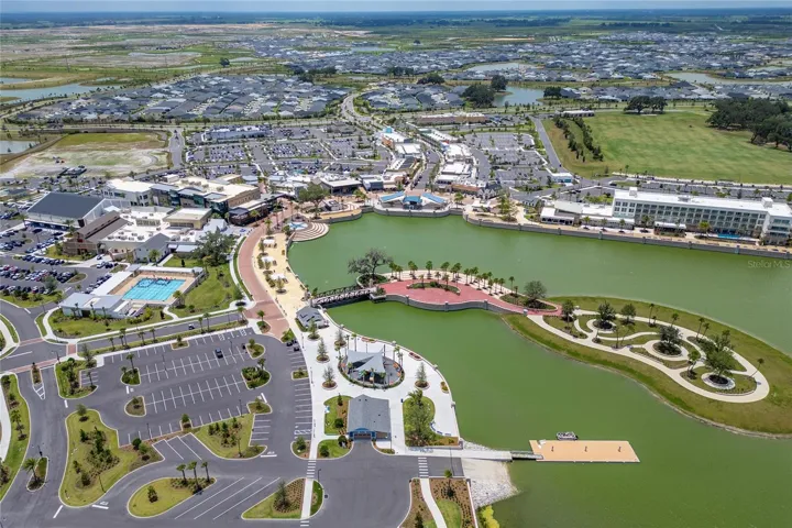 Aerial view of the Eastport area in The Villages, Florida.