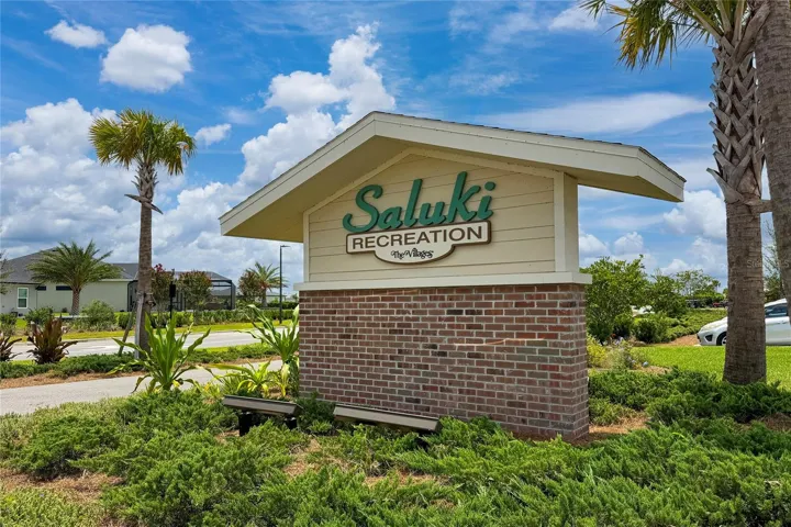 Saluki Recreation sign near Avery Villas in The Villages.