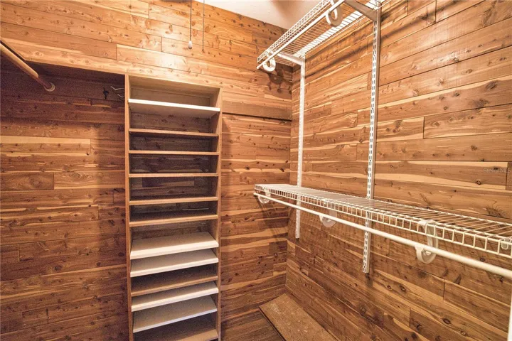 Cedar Closet in Primary BR