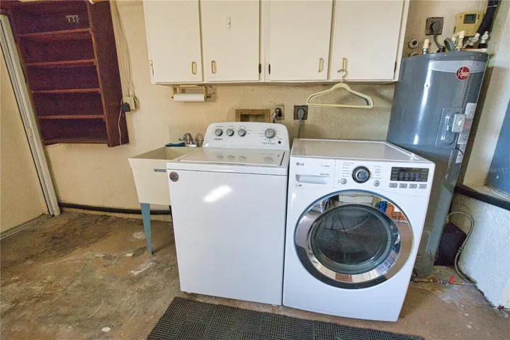 Laundry in garage