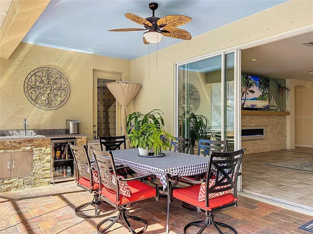 Patio, BBQ and Living room