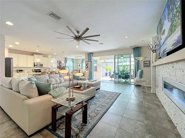 Living Room with View of Lanai