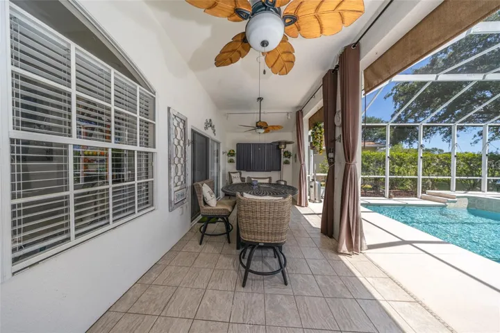 Covered Porch with 75" TV