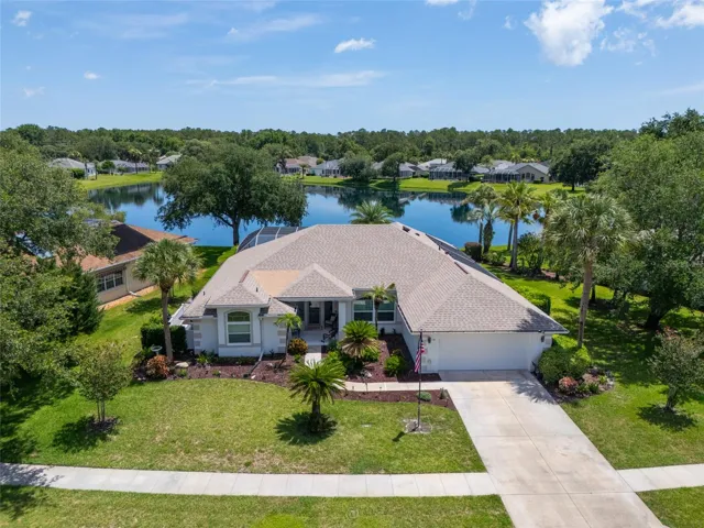 View of house on lake