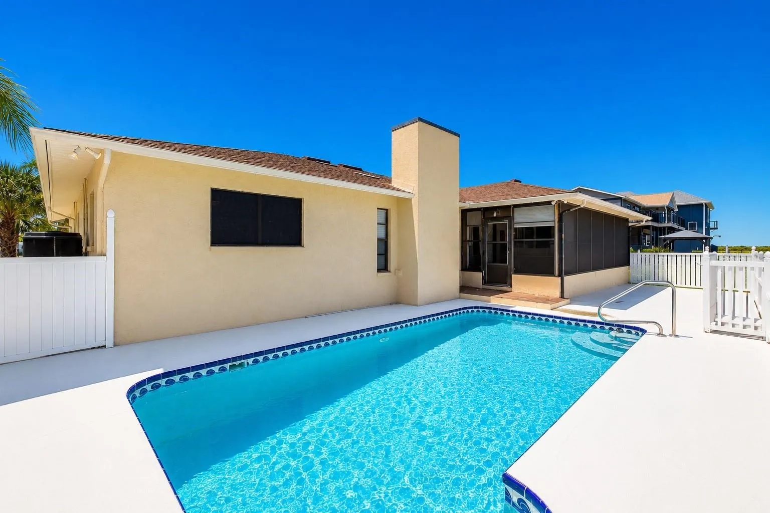 Waterfront pool.