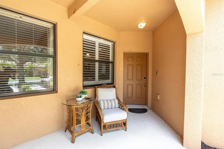 Inviting porch.