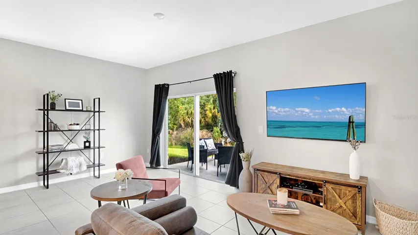 Great Room w/view to Patio