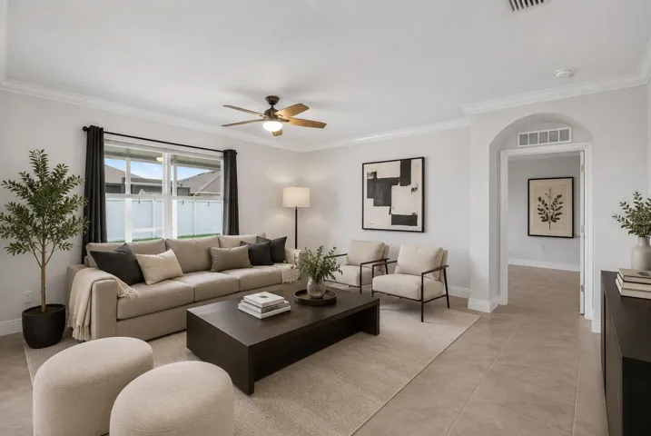Living Room Virtually staged