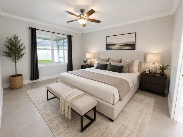 Master Bedroom Virtually staged
