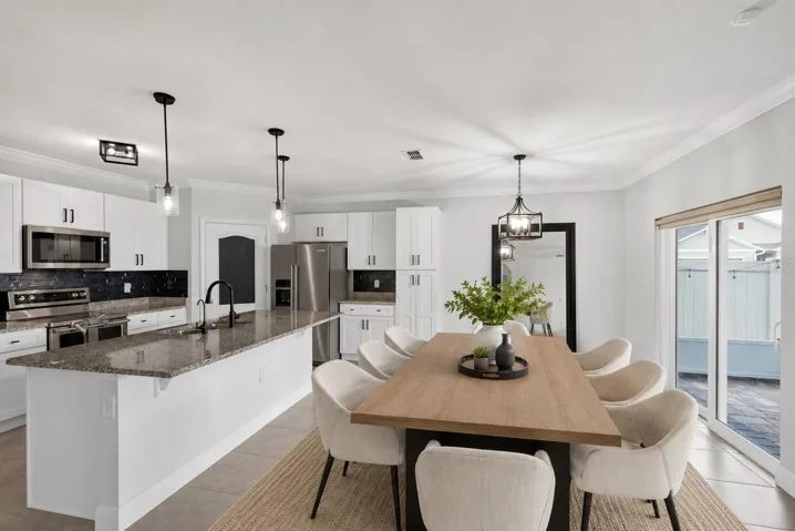 Dining Area Virtually staged
