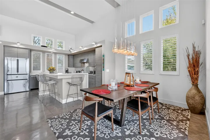 Dining and Kitchen Blend Seamlessly with the Living Area