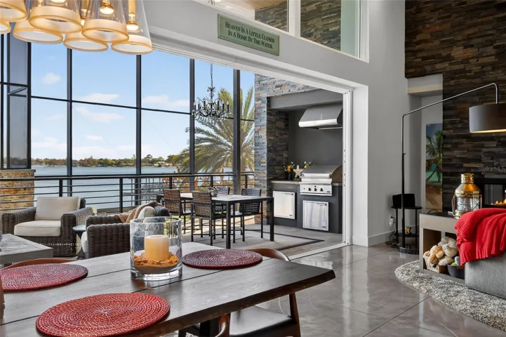 Main Level Living Area with Views of Lake Gertrude