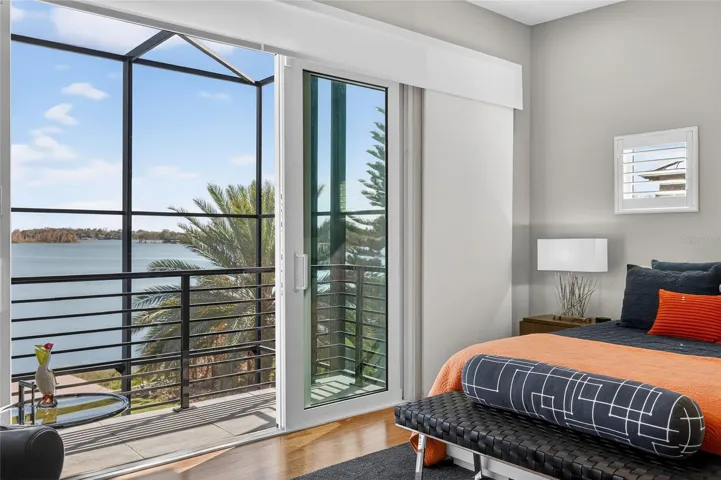 Bedroom Two with View of Lake