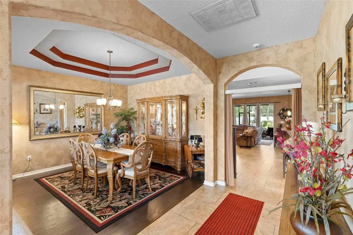 Dining Room moving into kitchen/family room area
