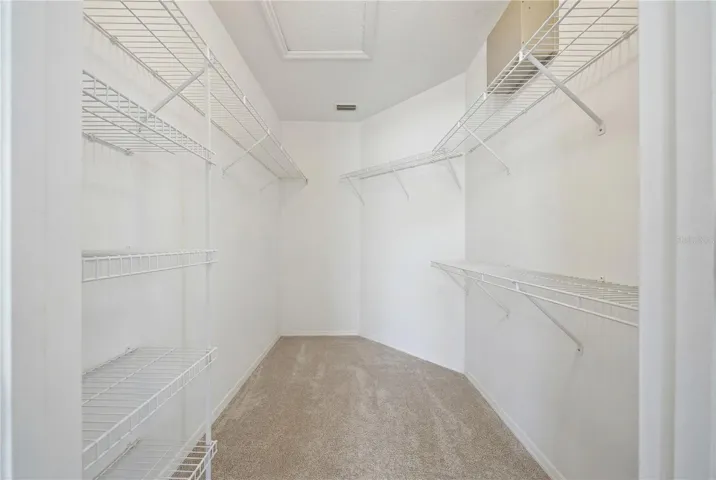 Primary walk in closet