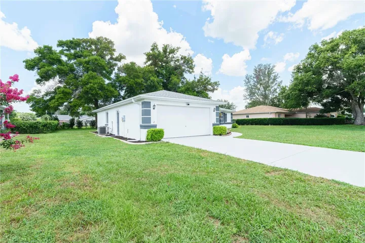Left front side of house