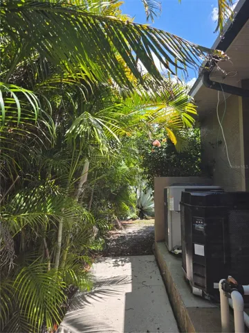 Outdoor access to pool equipment
