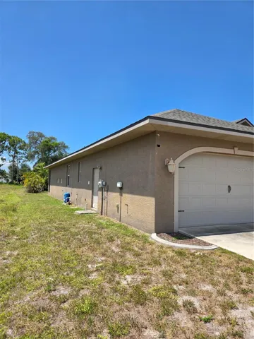 East side of home
