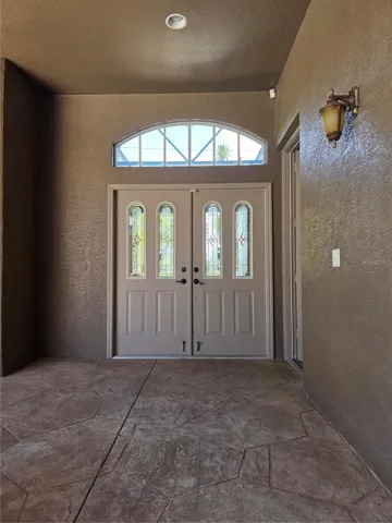 Front door from inside courtyard