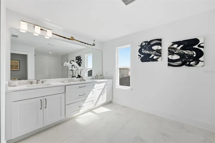Stunning primary suite bathroom