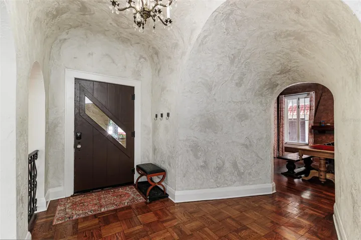 Barrel Vaulted Entry Hall