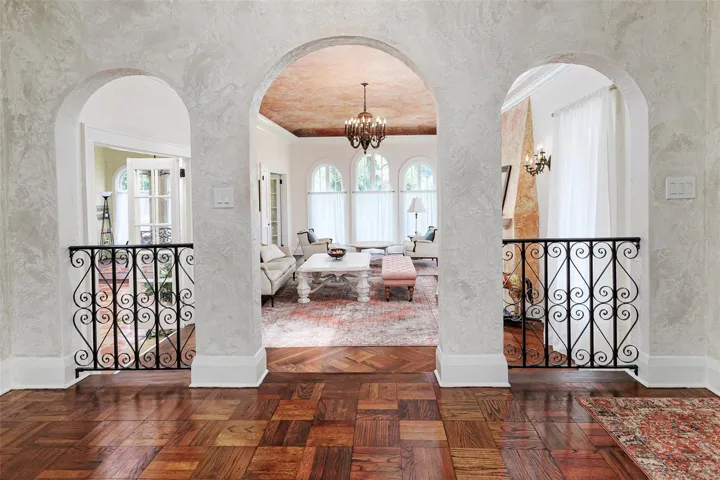 Triple Arched Openings + Original Parquet Flooring