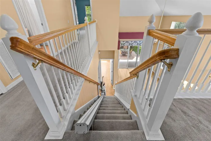 Electric stair lift makes second floor accessible