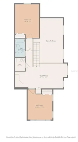 Upstairs floorplan