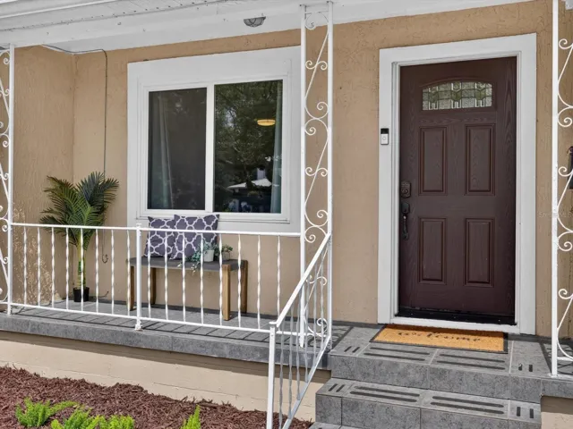 Welcoming Covered Front Porch