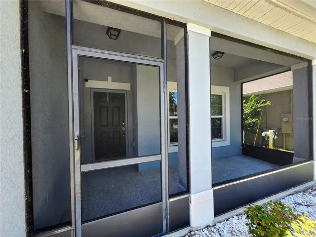 Enclosed front patio