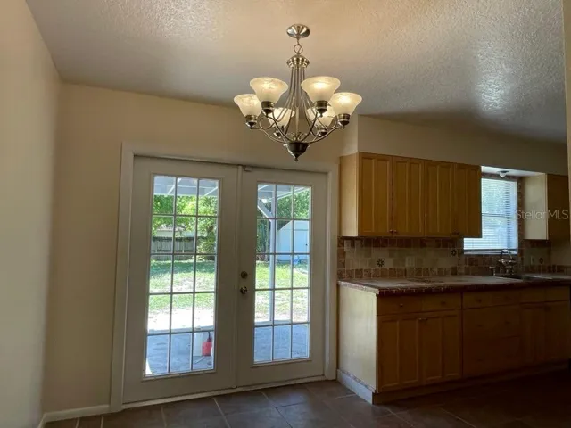 French doors to outside