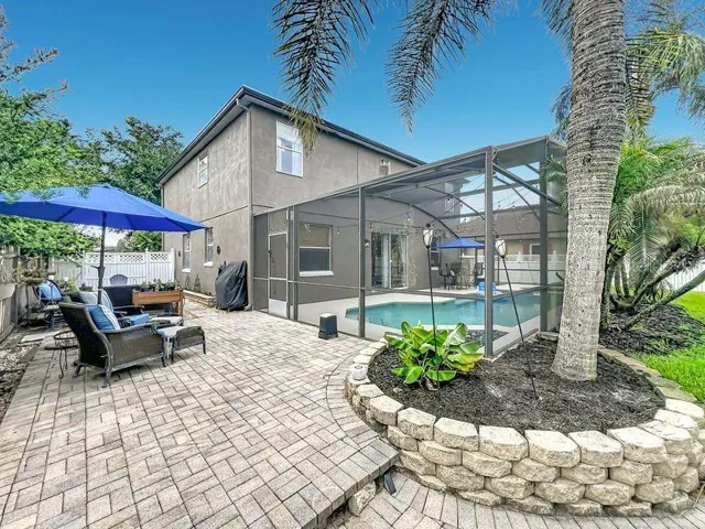Hardscaped patio
