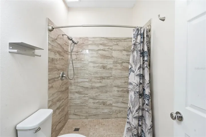 Remodeled first floor bathroom.