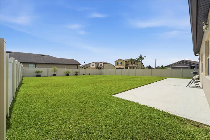 Plenty of space for outdoor entertainment.