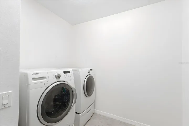 Oversized Interior Laundry Room. Lower Level.