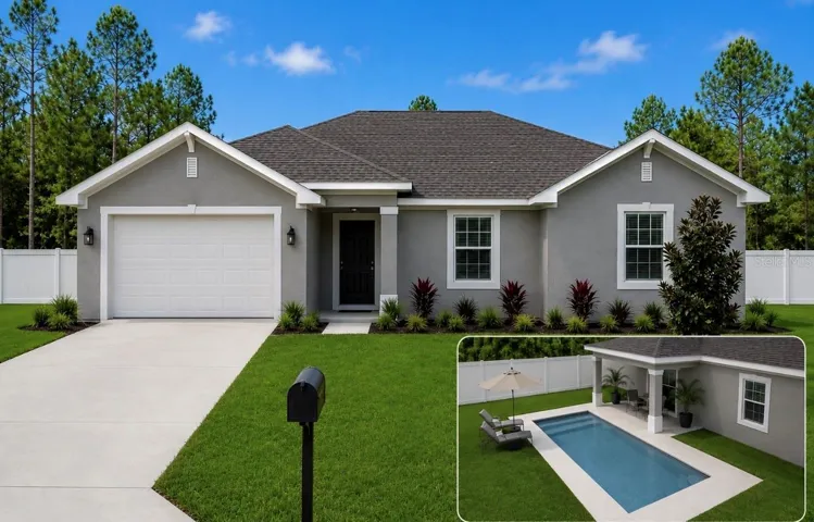 Front Elevation-Virtually Enhanced-Pool Included-Home to Be Built